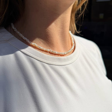 Freshwater Keshi Pearl Candy Bead Necklace