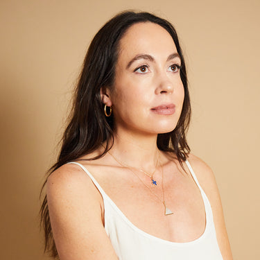 BLUE LAPIS AMULET PENDANT GOLD