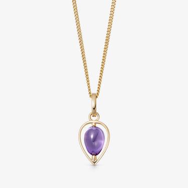 ASCENSION PENDANT AMETHYST (GOLD DROP)