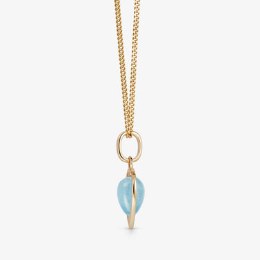 ASCENSION PENDANT AQUAMARINE (GOLD DROP)