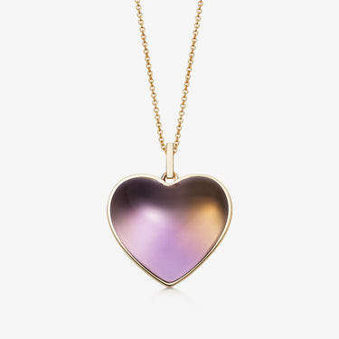 Ametrine Heart (Large) (Smooth)