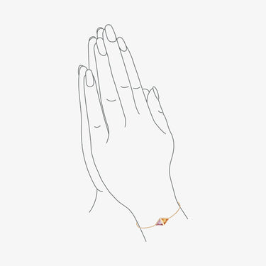 AMETHYST AND CITRINE GUARDIAN ALCHEMY BRACELET GOLD