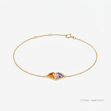 Amethyst + Citrine Guardian Alchemy Bracelet