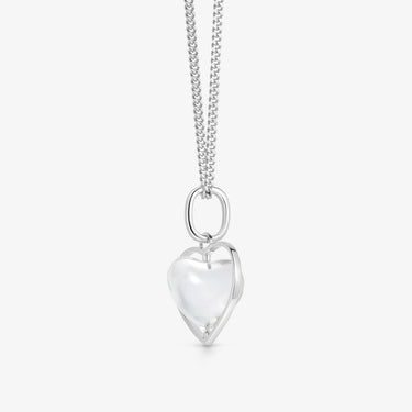 ASCENSION PENDANT CLEAR QUARTZ (SILVER HEART)