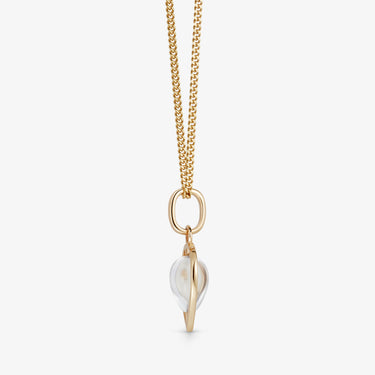 ASCENSION PENDANT CLEAR QUARTZ (GOLD DROP)