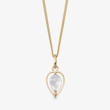 ASCENSION PENDANT CLEAR QUARTZ (GOLD DROP)