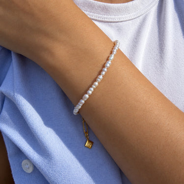 Freshwater Pearl Candy Bead Bracelet