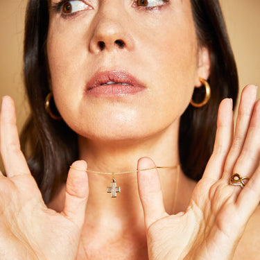 MINT AMETHYST AMULET PENDANT GOLD