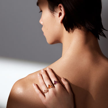 RED GARNET GUARDIAN RING GOLD (LARGE)