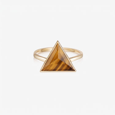 Tigers Eye Guardian Ring (Gold) (Large)