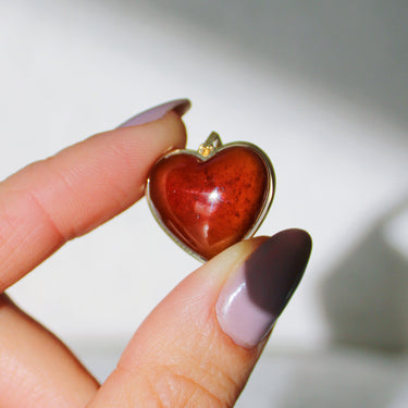 Red Garnet Heart (Large)