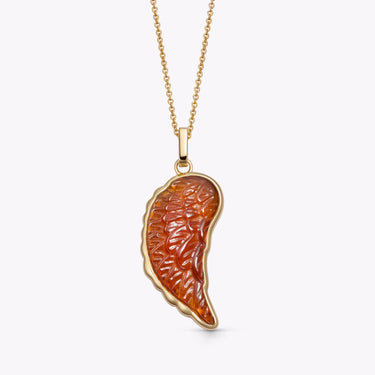 RED GARNET ANGEL WING GOLD (LARGE)