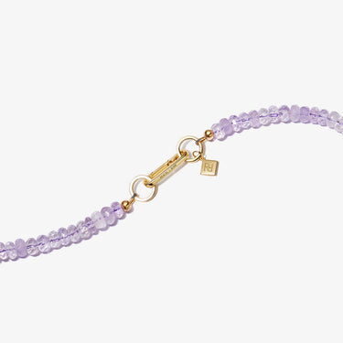 LILAC AMETHYST CANDY BEAD NECKLACE