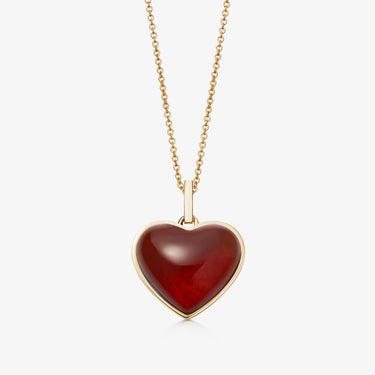 Red Garnet Heart (Medium)