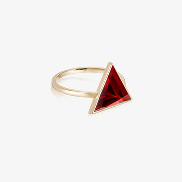RED GARNET GUARDIAN RING GOLD (LARGE)