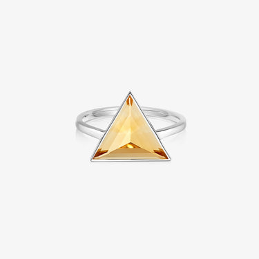 Citrine Guardian Ring (Silver) (Large)