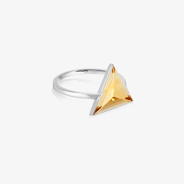 Citrine Guardian Ring (Silver) (Large)