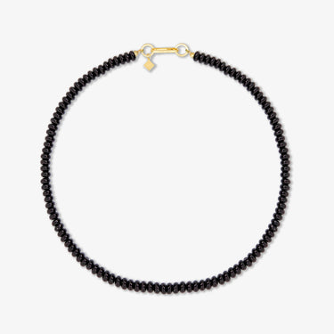 BLACK ONYX CANDY BEAD NECKLACE