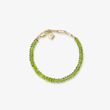 PERIDOT CANDY BEAD BRACELET