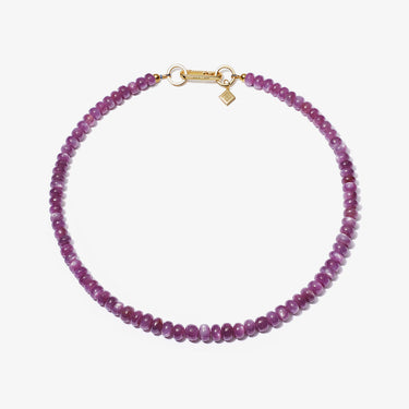 RUBY CATS EYE CANDY BEAD NECKLACE