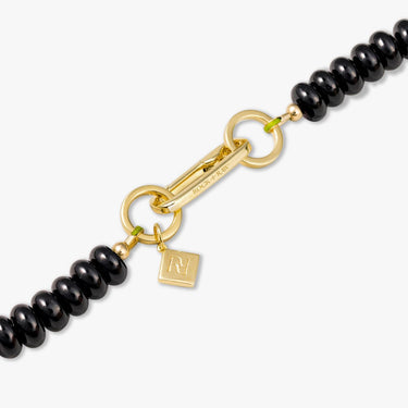 BLACK ONYX CANDY BEAD NECKLACE