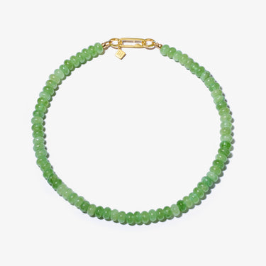 Lime Jade Candy Bead Necklace