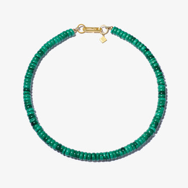 Malachite Candy Bead Necklace