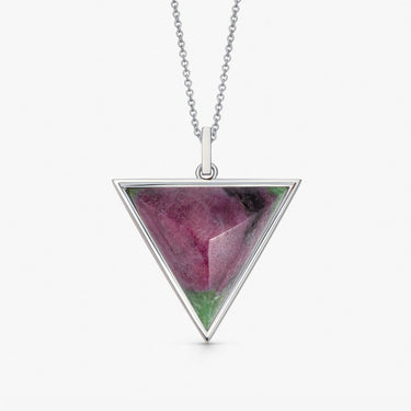 Ruby Zoisite Grounding Guardian (Large) (Silver)