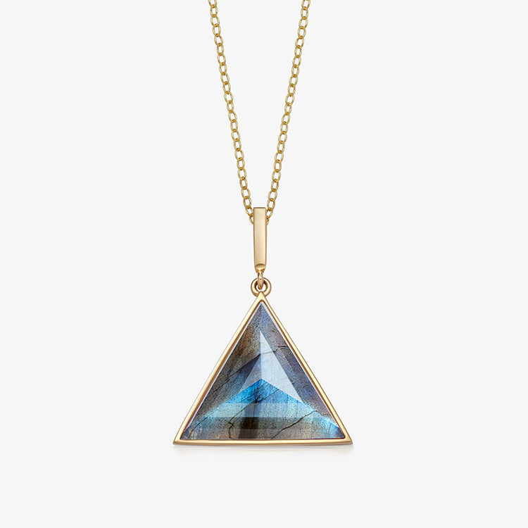 Solid Gold Path Labradorite Guardian (Medium) – Rock + Raw Jewellery