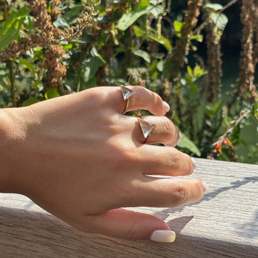 Clear Quartz Guardian Ring (Gold) (Large)