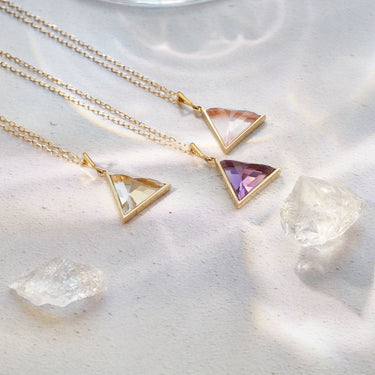 MINT AMETHYST GUARDIAN PENDANT NECKLACE GOLD (BABY)