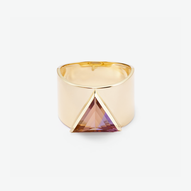 AMETRINE GUARDIAN STATEMENT RING GOLD