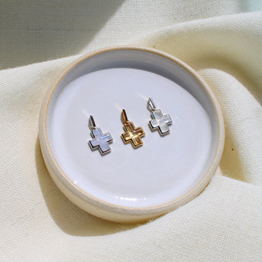 BLUE LACE AGATE AMULET PENDANT SILVER