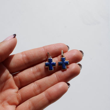 BLUE LAPIS AMULET PENDANT SILVER