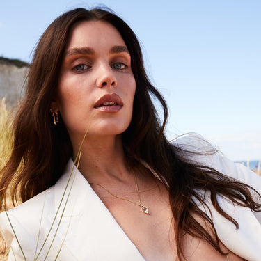 ASCENSION PENDANT CLEAR QUARTZ (GOLD DROP)