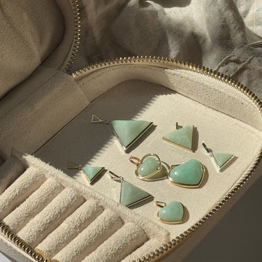 JADE ASCENSION PENDANT (GOLD HEART)