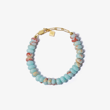 BLUE JASPER CANDY BEAD BRACELET