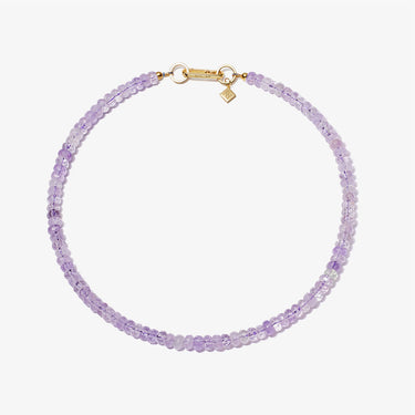 LILAC AMETHYST CANDY BEAD NECKLACE