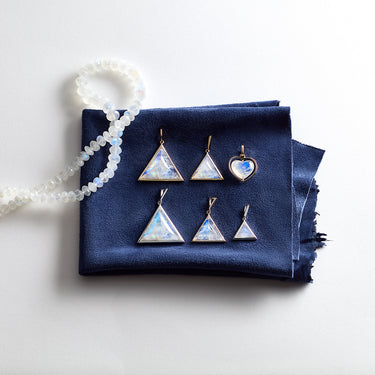 FACETED RAINBOW MOONSTONE CANDY BEAD NECKLACE