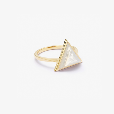 MOTHER OF PEARL GUARDIAN RING GOLD (LARGE)