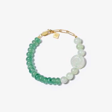 ROSE JADE CANDY BEADS BRACELET