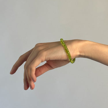 PERIDOT CANDY BEAD BRACELET