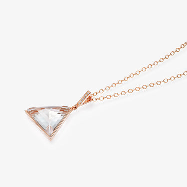 Clear Quartz Guardian (Medium) (Rose Gold + Diamond)