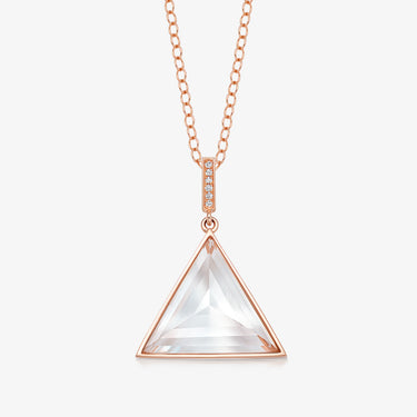 Clear Quartz Guardian (Medium) (Rose Gold + Diamond)