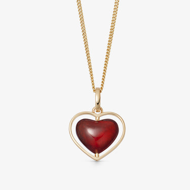 Red Garnet Ascension Heart