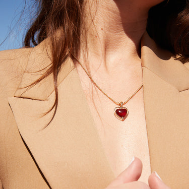 Red Garnet Ascension Heart
