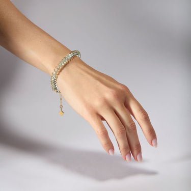 MINT AMETHYST CANDY BEADS BRACELET