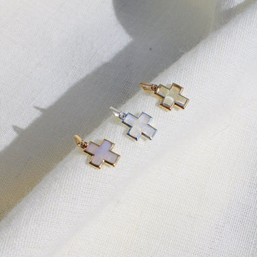 BLUE LACE AGATE AMULET PENDANT GOLD