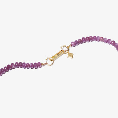 RUBY CATS EYE CANDY BEAD NECKLACE