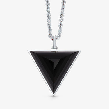 Black Onyx Large Grounding Guardian Silver